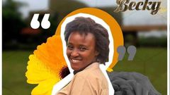 Actress Lucy Maina of Becky series