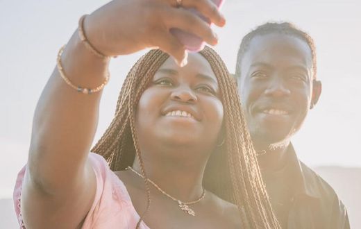 Couple taking a selfie [Image credit: PNW Production]