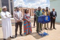 Raila Odinga speaks during a media briefing in Nairobi
