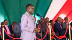 Energy CS Davis Chirchir during a church service in Sotik, Bomet County on Sunday, November 19, 2023