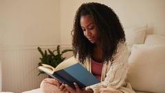 Woman reading a book