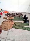 Police uniform recovered during the arrest of suspects linked to USD 439 trillion fraud
