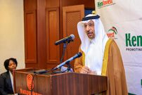 Saudi Arabia Investments Minister Khalid Al Falih at the Kenya - Saudi Business Forum in Nairobi on July 12, 2023.