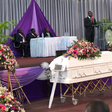 Mourners gathered to pay their final respects to media legend Catherine Kasavuli on January 12, 2022 at the Friends International Centre Church, Ngong Road