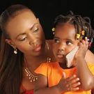Caroline Mutoko and her daughter