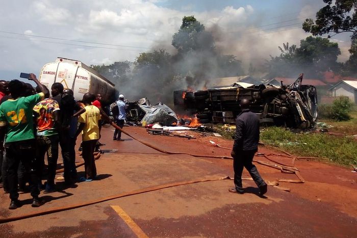 Several feared dead after bus collides with tanker along Busia-Bumala Road
