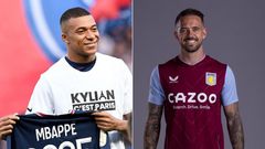 Kylian Mbappe (left) and Danny Ings