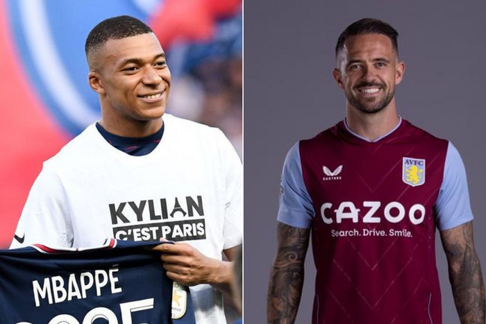 Kylian Mbappe (left) and Danny Ings