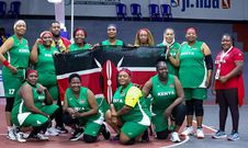 The Kenyan Women's Basket Ball team at the Interparliamentary Games in Rwanda