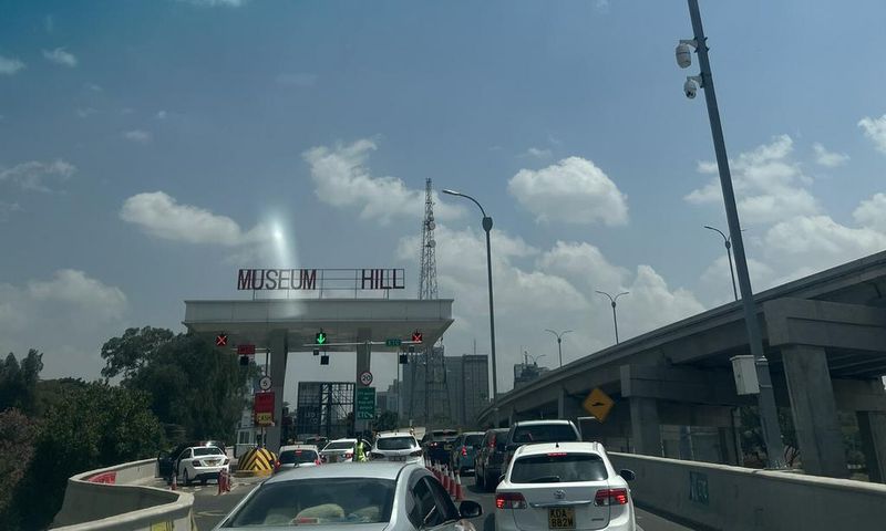 Cars on Nairobi Express Way