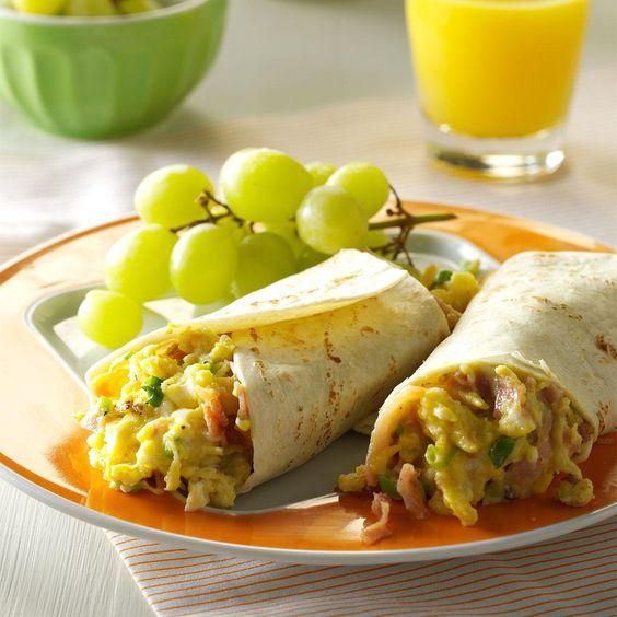 Mini breakfast burritos [Taste of Home]