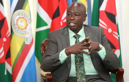 Deputy President Rigathi Gachagua during an interview with Inooro FM