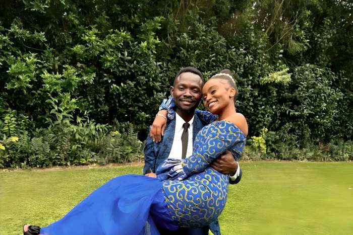 Tony Sherman with his fiance' Kendy