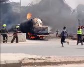 Tanker carrying LPG explodes in Embakasi along Outering Road