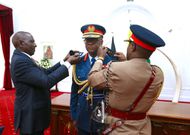 President William Ruto presided over the swearing in ceremony of General Francis Ogolla as the Chief of Defence at State House, Nairobi on April 29, 2023