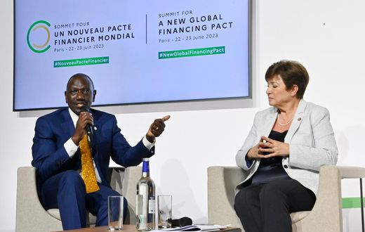 President William Ruto was speaking during a round-table with President of France Emmanuel Macron, International Monetary Fund Managing Director Kristalina Georgieva and the President of the World Bank Group Ajay Banga in the New Global Financial Pact ...