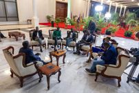 President William Ruto with digital media creators at State House on June 30, 2024