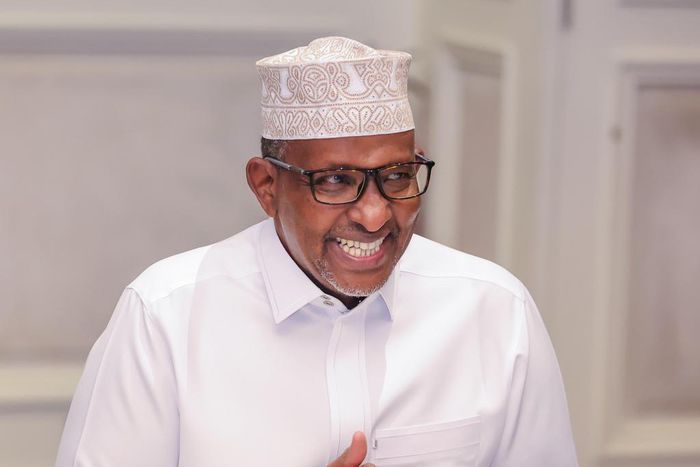 Defence CS Aden Duale during an Iftar dinner in Nairobi on March 182024