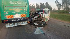 4 killed after bus collided with Matatu along Eldoret - Nakuru Highway