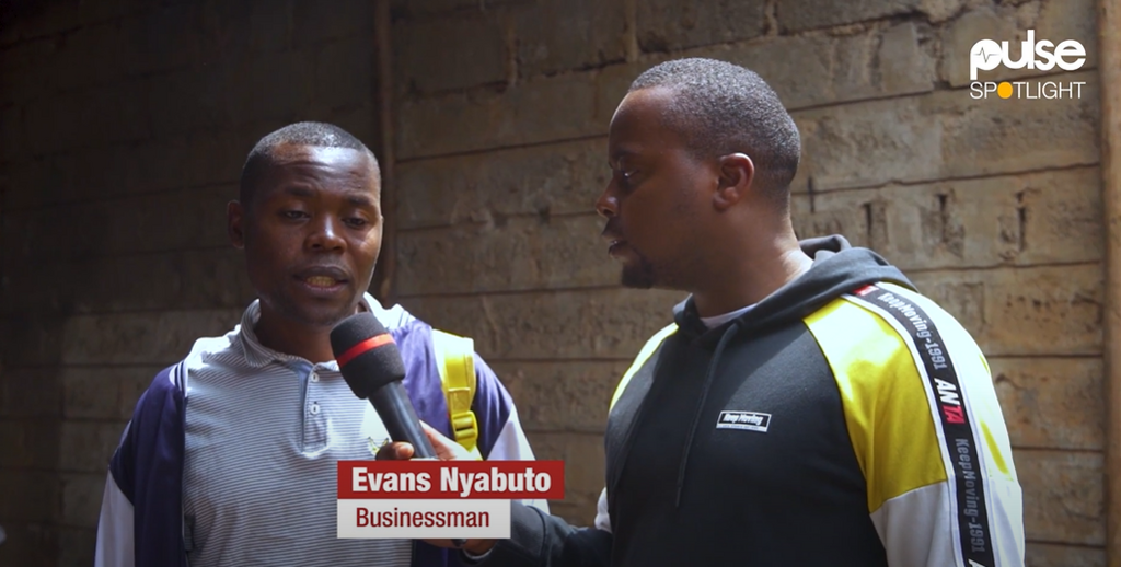 Evans Nyabuto an electrician who had a business at Toi Market