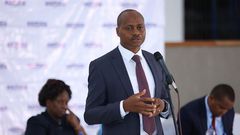 KEMSA CEO Andrew Mulwa speaking during a past event
