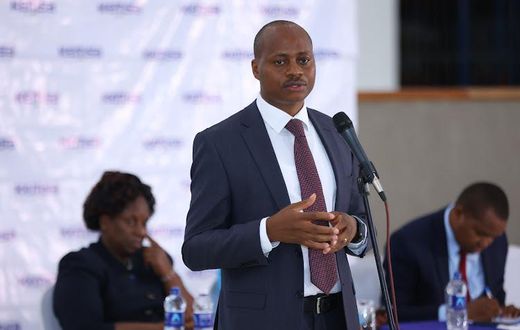 KEMSA CEO Andrew Mulwa speaking during a past event