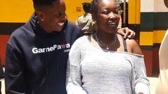 Eric Omondi and Joyce Naserian at Langata Women's Prison