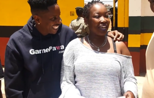 Eric Omondi and Joyce Naserian at Langata Women's Prison