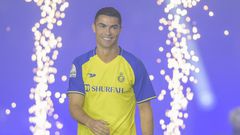 Cristiano Ronaldo at his Al Nassr unveiling