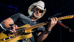 Brad Paisley during a performance in Wisconsin