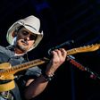 Brad Paisley during a performance in Wisconsin