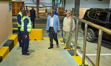 Deputy President Rigathi Gachagua escorted by his Chief of Staff George Macgoye