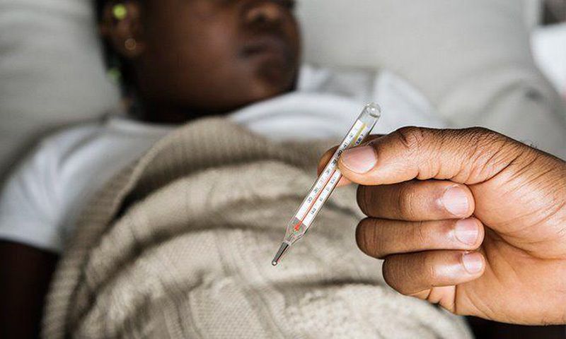 A malaria patient