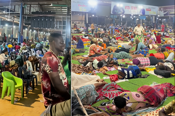 Single people in Lagos during a 2-day prayer conference to find life partners