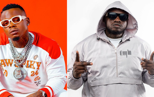 A collage of Harmonize and Khaligraph Jones