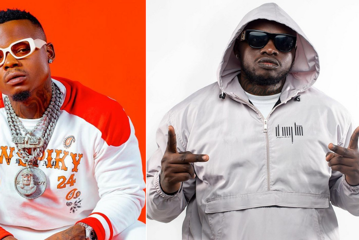 A collage of Harmonize and Khaligraph Jones