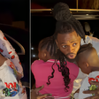 Diamond Platnumz bidding goodbye to his children in South Africa