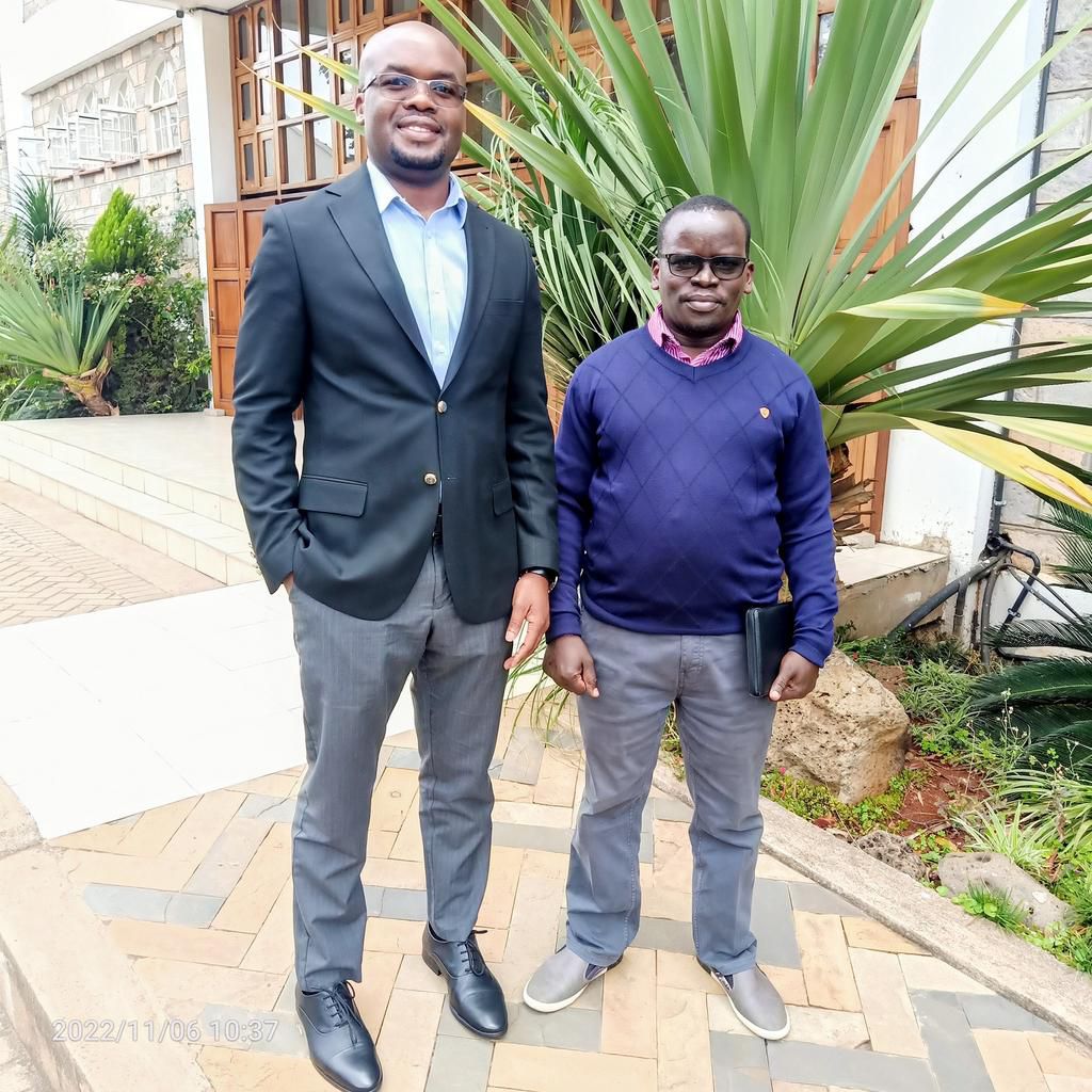 Joshua Arap Sang with Interior PS Raymond Omollo