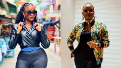 Michelle Ntalami (L) and Fena Gitu