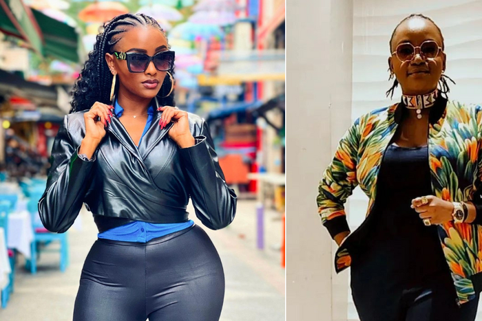 Michelle Ntalami (L) and Fena Gitu