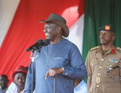 President William Ruto during the Annual Kimalel Goat Auction and Cultural Fair, Baringo South Constituency in December 2022