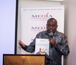 Media Council of Kenya CEO David Omwoyo during the launch of the 2024 MCK Accreditation Survey Report on June 14 2024