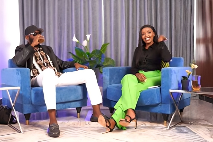 Andrew Kibe with Mungai Eve