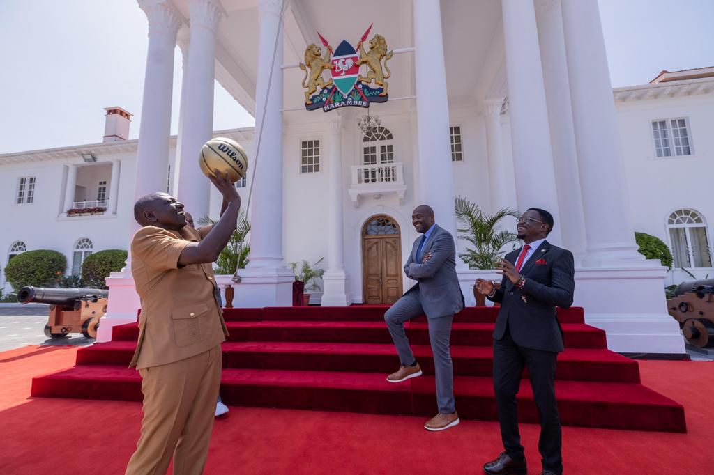 President William Ruto meets with NBA officials at State House, Nairobi on November 29, 2023