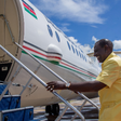 File image of President William Ruto boarding a plane