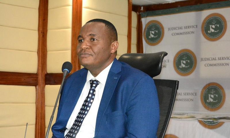 Justice Lawrence Mugambi during a past interview for the positions of Judge of the High Court
