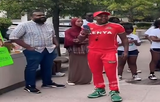 Kenyans in U.S camp at IMF Headquarters in Washington, stage protests