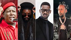 Julius Malema, Kabaka Pyramid, Bobi Wine and Popcaan