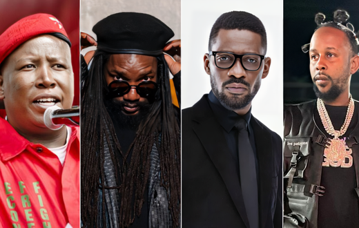 Julius Malema, Kabaka Pyramid, Bobi Wine and Popcaan