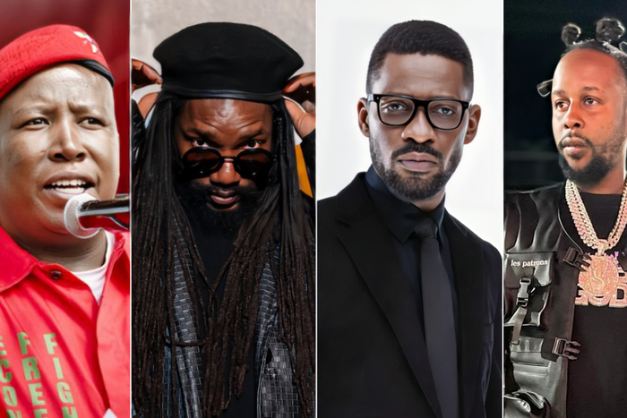 Julius Malema, Kabaka Pyramid, Bobi Wine and Popcaan